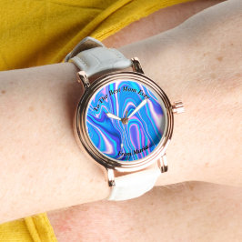 Snygg Abstrakt Elegant Ro Guld Watch Armbandsur