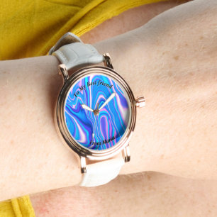 Snygg Abstrakt Elegant Ro Guld Watch Armbandsur