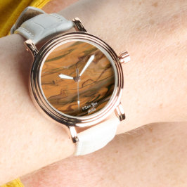 Snygg Abstrakt Elegant Ro Guld Watch Armbandsur
