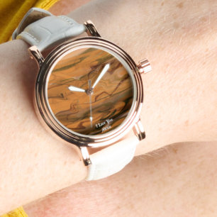 Snygg Abstrakt Elegant Ro Guld Watch Armbandsur