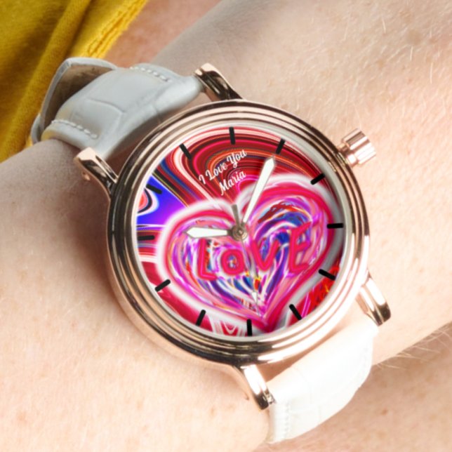 Snygg Abstrakt Elegant Ro Guld Watch Armbandsur (Skapare uppladdad)