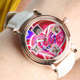 Snygg Abstrakt Elegant Ro Guld Watch Armbandsur