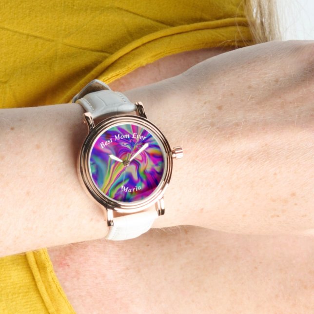 Snygg Abstrakt Elegant Ro Guld Watch Armbandsur (Skapare uppladdad)