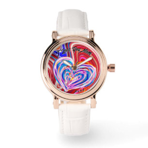 Snygg Abstrakt Elegant Ro Guld Watch Armbandsur