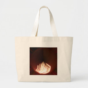 Snygg Abstrakt Flame Art Print Jumbo Tygkasse