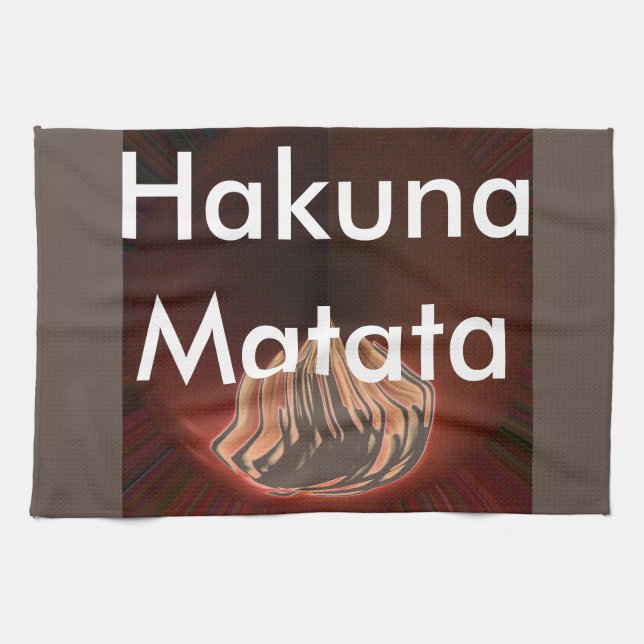 Snygg Abstrakt Flame Art Print Kökshandduk (Horisontell)