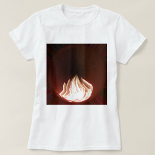 Snygg Abstrakt Flame Art Print T-shirt