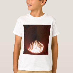 Snygg Abstrakt Flame Art Print Tee Shirt
