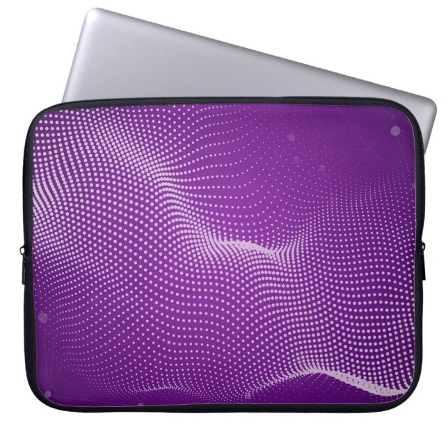 Snygg abstrakt för lila. Violet neutrr Laptop Fodral (Framsidan)