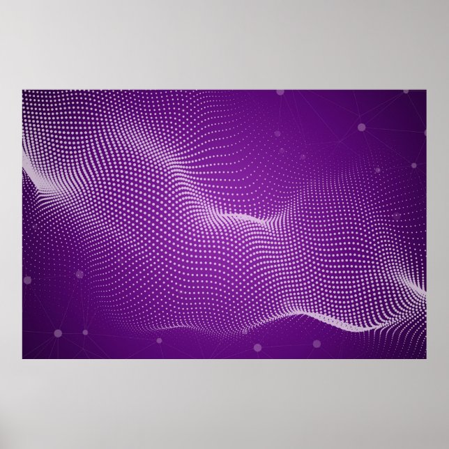 Snygg abstrakt för lila. Violet neutrr Poster (Framsidan)