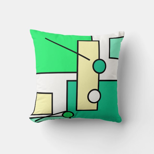 Snygg Abstrakt Geometrisk Form Kudd Kudde (Framsida)