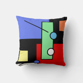 Snygg Abstrakt Konst Geometrisk Form Kudd Kudde