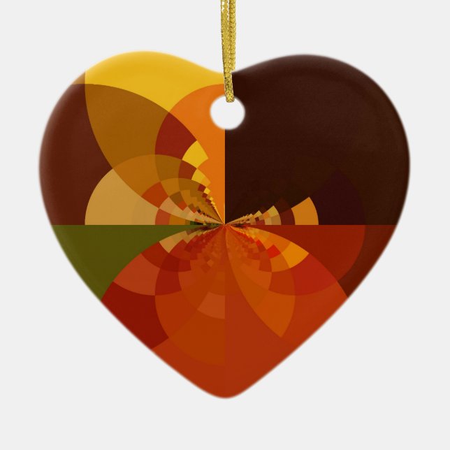 Snygg Abstrakt på jorden Julgransprydnad Keramik (Framsidan)