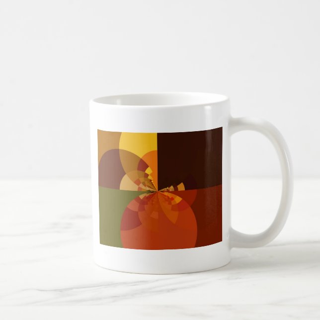 Snygg Abstrakt på jorden Kaffemugg (Höger)