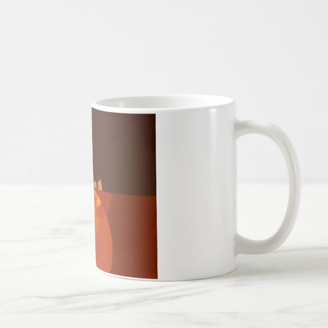 Snygg Abstrakt på jorden Kaffemugg (Höger)