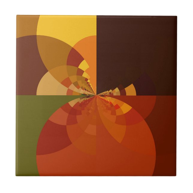 Snygg Abstrakt på jorden Kakelplatta (Framsidan)