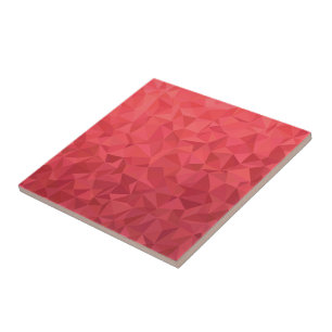 Snygg Abstrakt Red Triagles - Art Kakelplatta