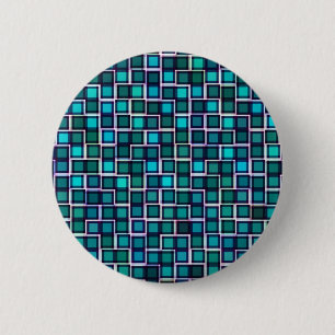 Snygg Abstrakt Tile Mönster i Blue Knapp