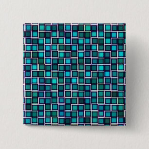 Snygg Abstrakt Tile Mönster i Blue Knapp