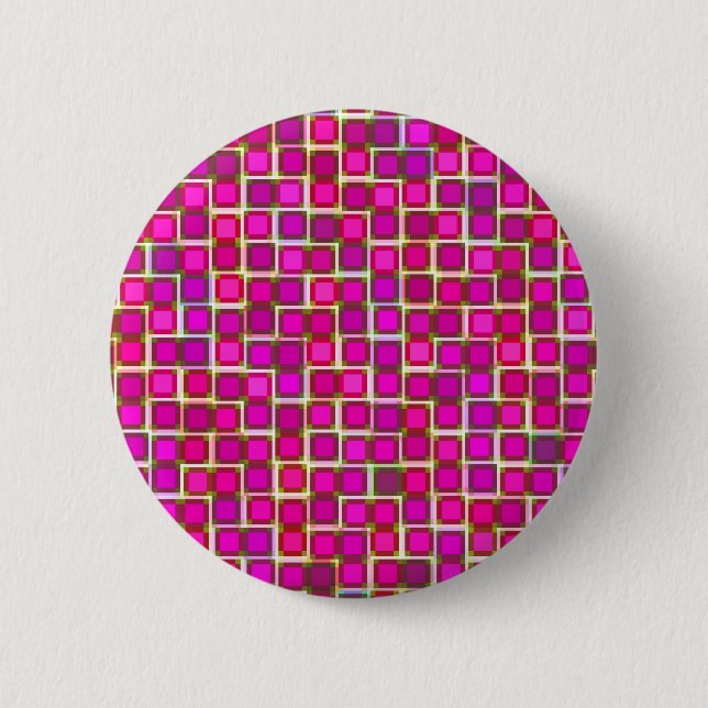 Snygg Abstrakt Tile Mönster i Rosa Knapp (Framsida)