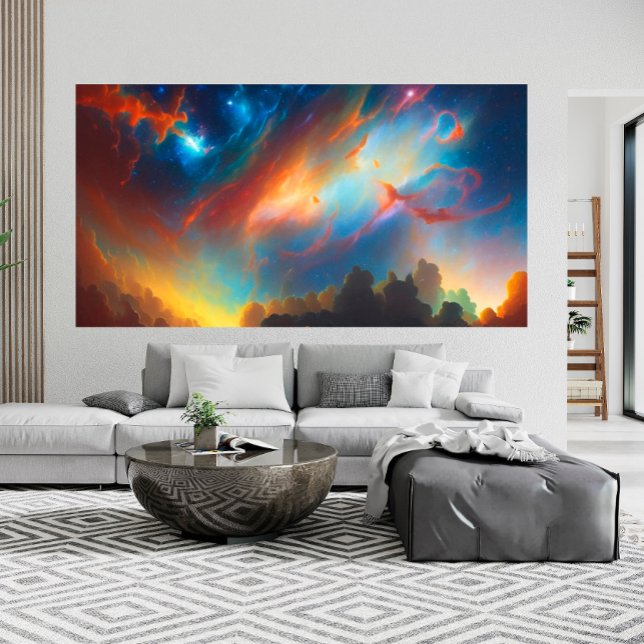 Snygg Abstrakt Utrymme Nattstjärnor Himlar 4 Poste Poster (Skapare uppladdad)