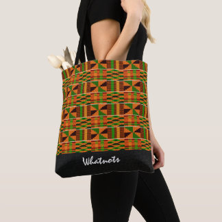 Snygg afrikansk Kente Whatnots Tote Tygkasse