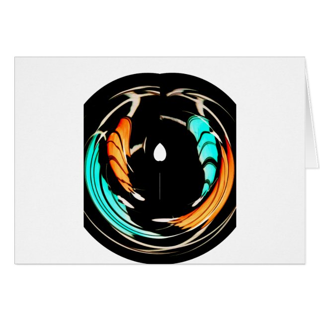 Snygg afrikansk Motif Art-utskrift Hälsningskort (Framsidan Horizontal)