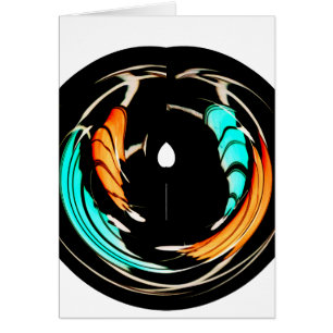 Snygg afrikansk Motif Art-utskrift Hälsningskort