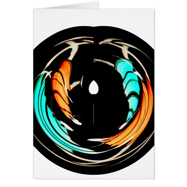 Snygg afrikansk Motif Art-utskrift Hälsningskort (Framsidan)