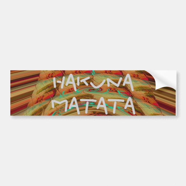 Snygg afrikansk traditionell Golden Brown Motif Bildekal (Framsidan)