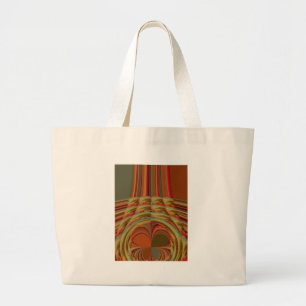 Snygg afrikansk traditionell Golden Brown Motif Jumbo Tygkasse
