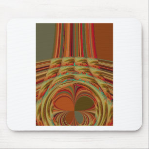 Snygg afrikansk traditionell Golden Brown Motif Musmatta