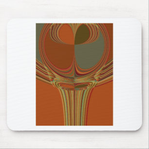 Snygg afrikansk traditionell Golden Brown Motif Musmatta