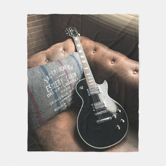 Snygg akustisk Guitar Fleecefilt (Framsidan)