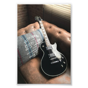 Snygg akustisk Guitar Fototryck