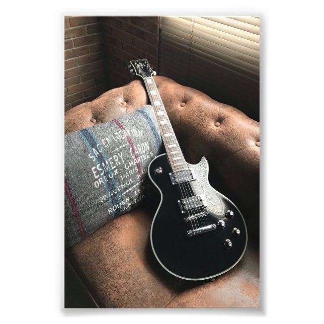 Snygg akustisk Guitar Fototryck (Framsidan)