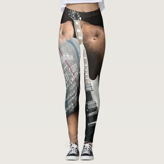 Snygg akustisk Guitar Leggings (Framsida)