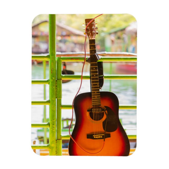 Snygg akustisk Guitar Magnet (Vertikal)