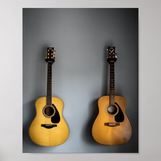 Snygg akustisk Guitar Poster (Framsidan)