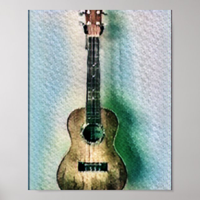 Snygg akustisk Guitar Poster (Framsidan)