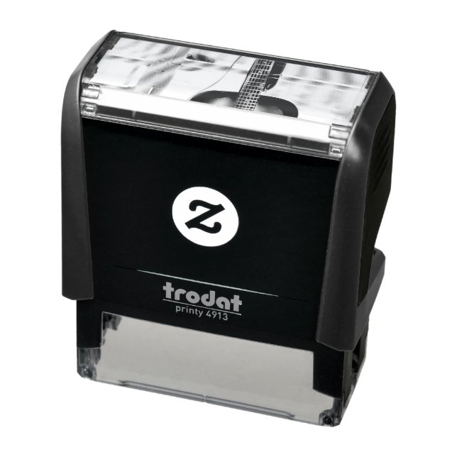 Snygg akustisk Guitar Självfärgande Stämpel (Produkt)