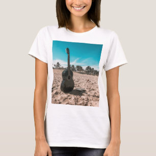 Snygg akustisk Guitar T Shirt