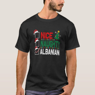 Snygg albansk jul Albanien Santa Hat T Shirt