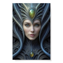 Snygg Alien Woman - 007 - Fantasy Art