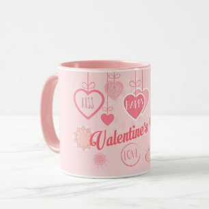 Snygg Alla hjärtans dag Modern design Boho Mugg