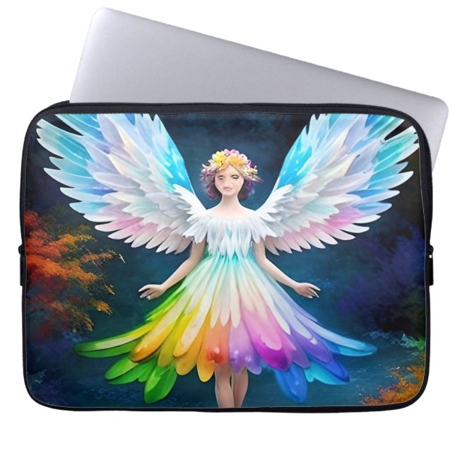 Snygg Angel Vingar Art-35444 Laptop Fodral (Framsidan)