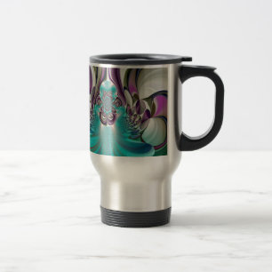 Snygg Angelic Lila och cyan Abstrakt Print Resemugg