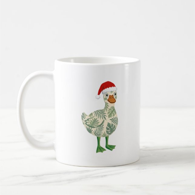 Snygg anka Santa Vinter Mugg (Vänster)