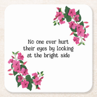 Snygg anpassad Blommigt Underlägg Papper Kvadrat