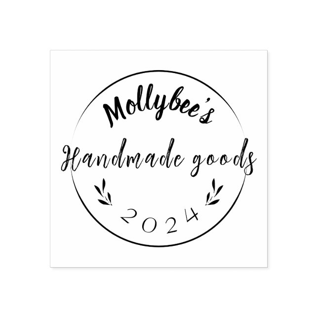 Snygg Anpassningsbar Handmade Business Frimärke Stämpel (Tryck)